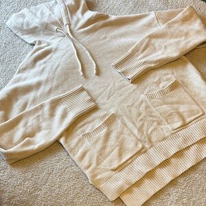 a new day Women's Beige Hoodie Sweater